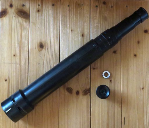 望遠鏡は真っ黒